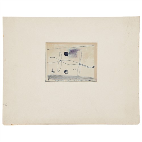54 · SIDNEY NOLAN (1917-1992) Drawing 1939 drawing on photosensitive paper 8.5 x 10.5cm