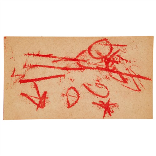 56 · SIDNEY NOLAN (1917-1992) (Beach) c.1940 transfer drawing on paper 10 x 18cm