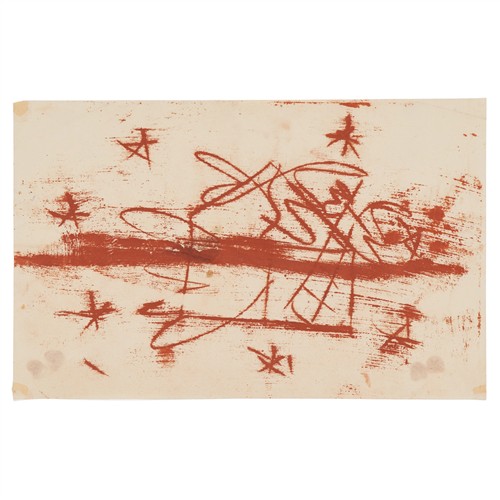 60 · SIDNEY NOLAN (1917-1992) (Abstract) c.1940 transfer drawing on paper 33 x 21cm