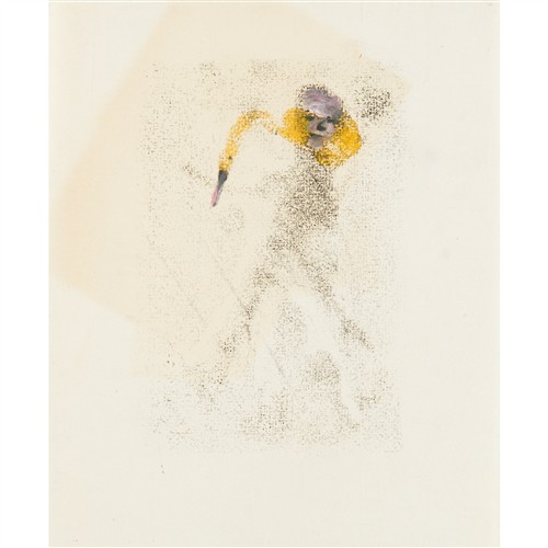 92 · SIDNEY NOLAN (1917-1992) (Swan) mixed media on paper 19.5 x 24cm