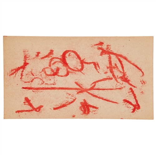 65 · SIDNEY NOLAN (1917-1992) (Beach) c.1940 transfer drawing on paper 10 x 18cm
