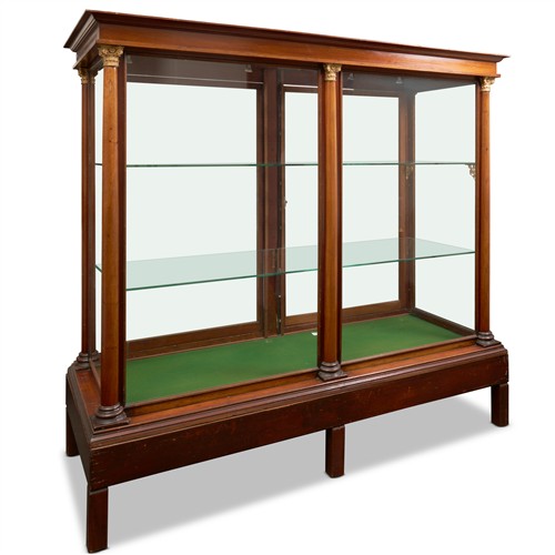 60 · AN ANTIQUE AUSTRALIAN CEDAR AND GLAZED DISPLAY CABINET Second half 19th century and later Please see important information below reg...