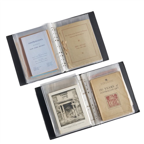 72 · A COLLECTION OF AUSTRALIAN ART EXHIBITION AND AUCTION CATALOGUES AND SIMILAR Predominantly early–mid-20th century