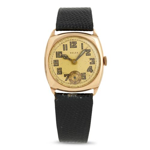 ROLEX A 9CT GOLD WRIST WATCH CIRCA 1930