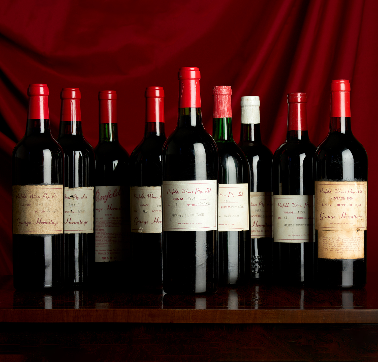 A Rare Complete Set of Penfolds Grange
